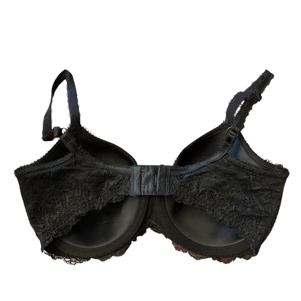 Wacoal Bra 32DD Black "Seduction Spacer" Underwire T Shirt Bra #853255‎ Opaque - Picture 9 of 10
